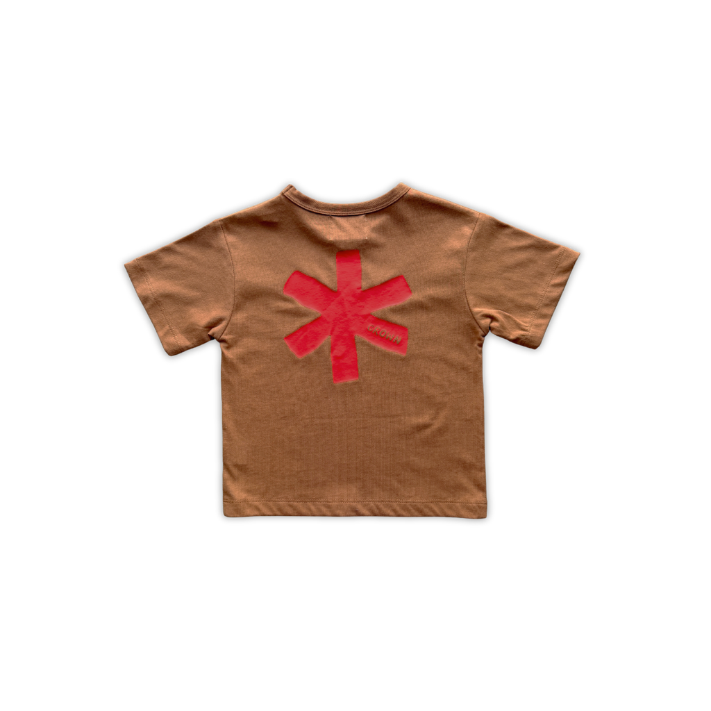 Organic Short Sleeve Jersey Tee - Dark Earth