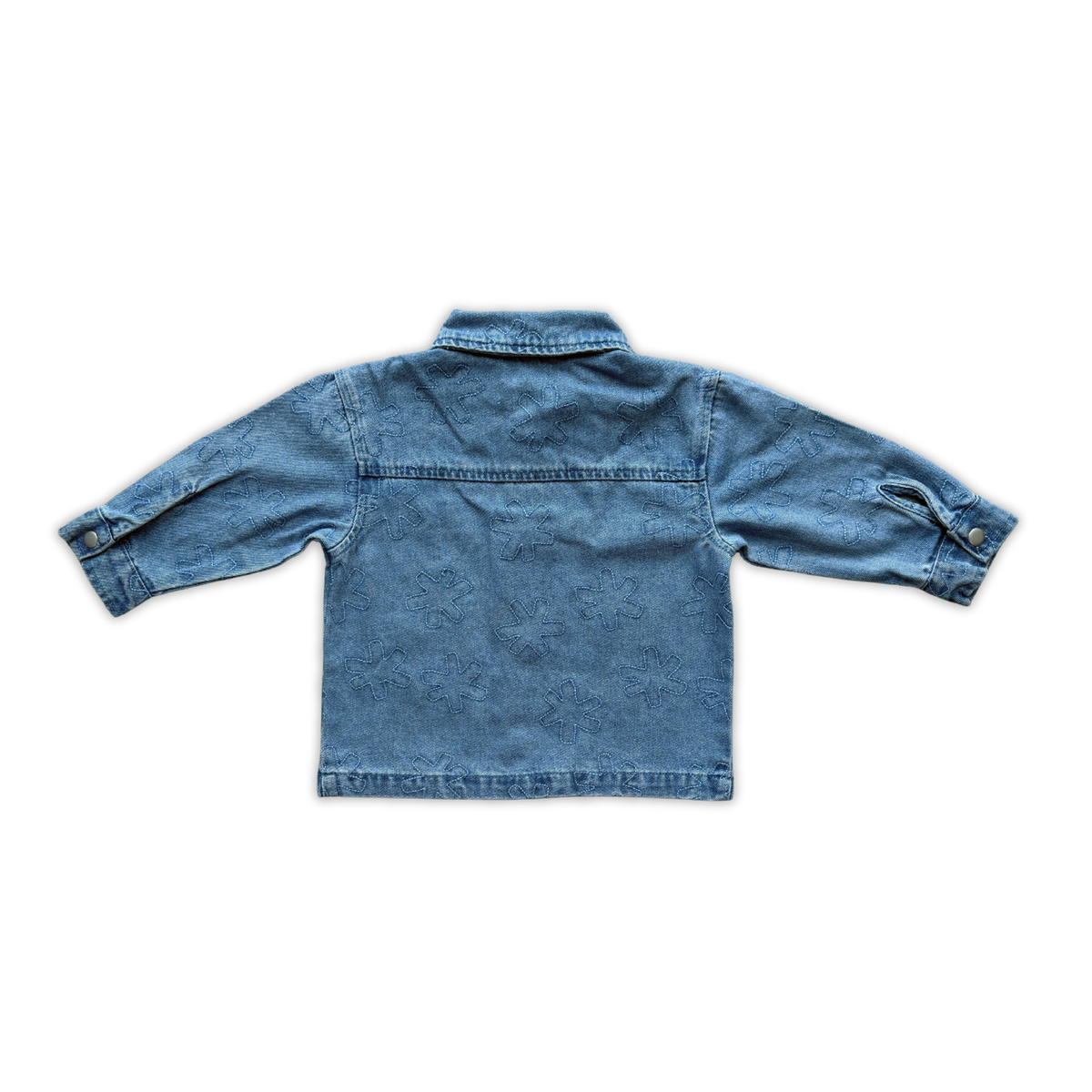 Organic Starlight Embroidery Denim Shirt Jacket