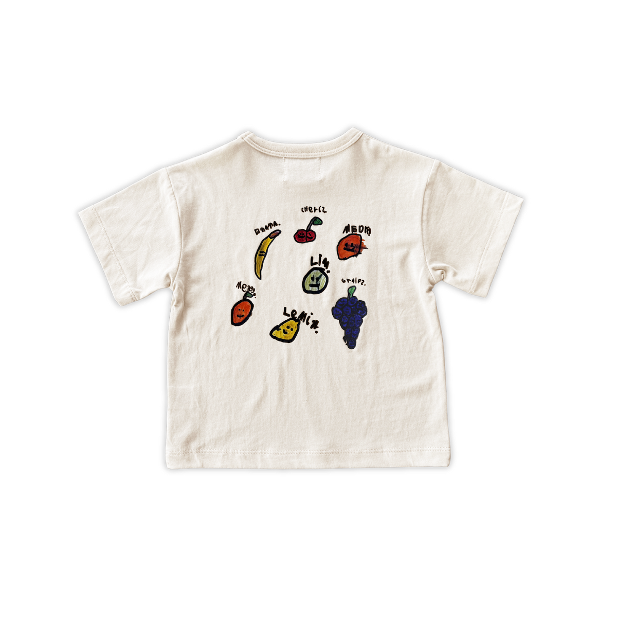 Organic Fruit Salad Short Sleeve Jersey Tee - Milk
