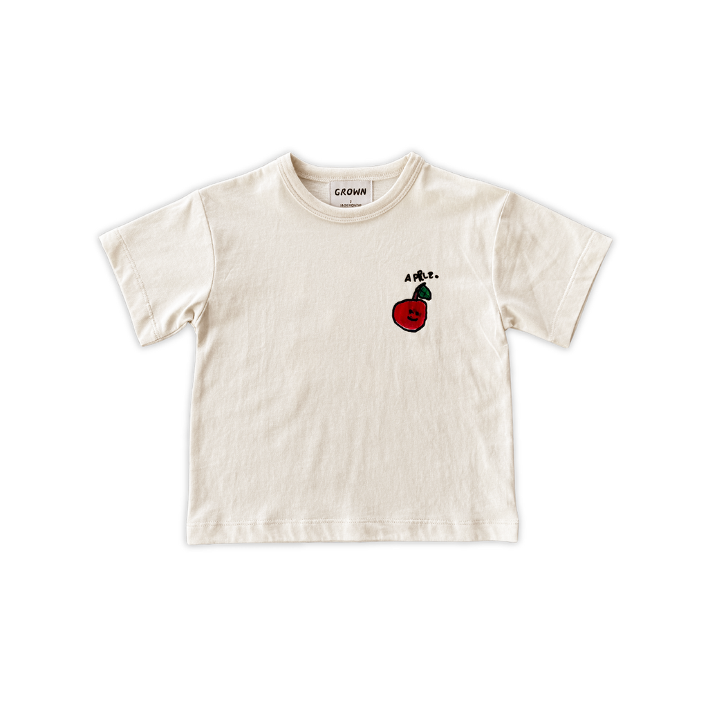 Organic Fruit Salad Short Sleeve Jersey Tee - Milk