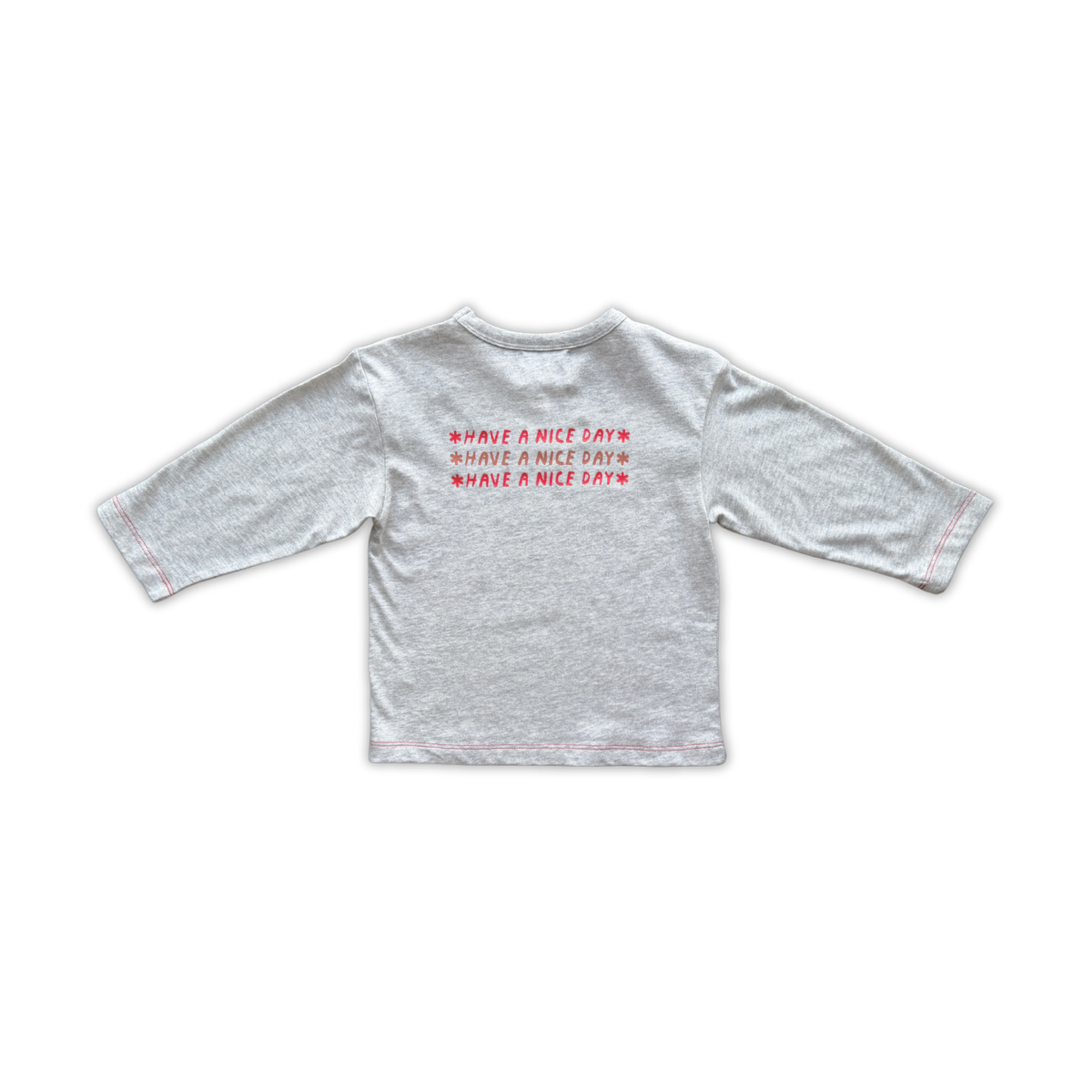 Organic  Long Sleeve Tee - Grey Marle