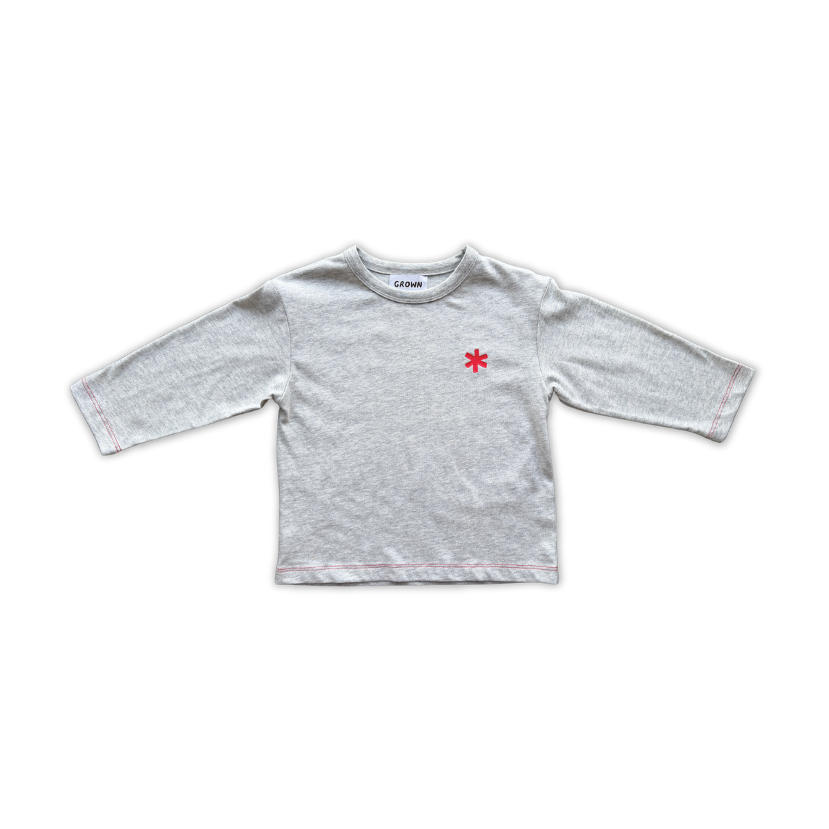 Organic  Long Sleeve Tee - Grey Marle