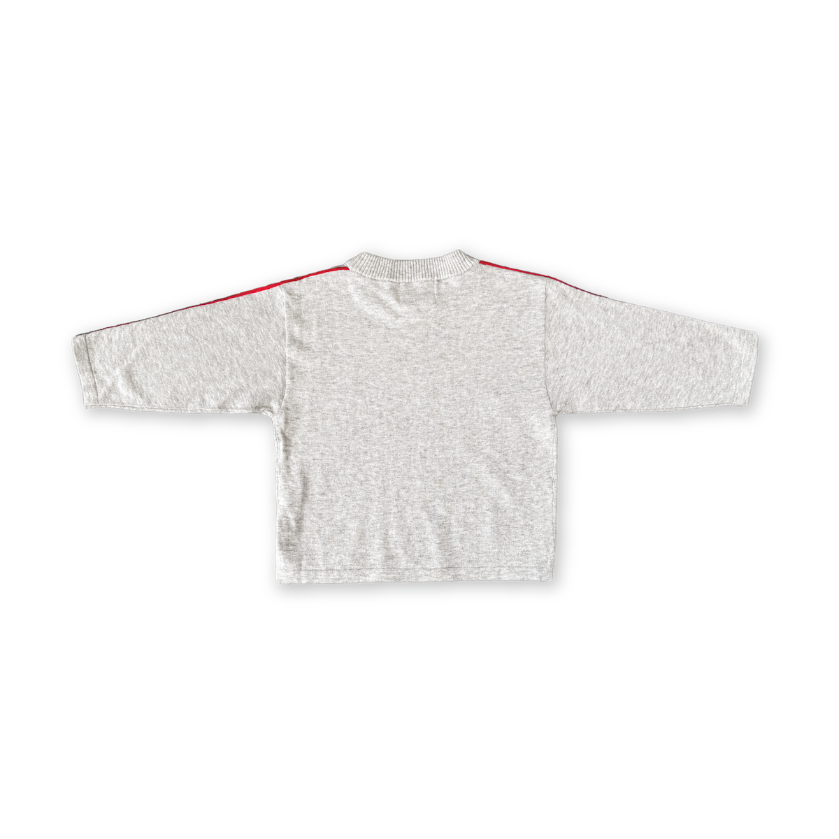 Organic Exposed Seam Long Sleeve Knit Tee - Grey Marle