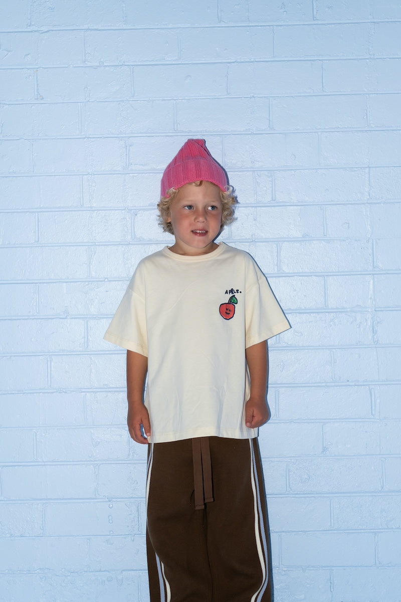 Organic Fruit Salad Short Sleeve Jersey Tee - Milk