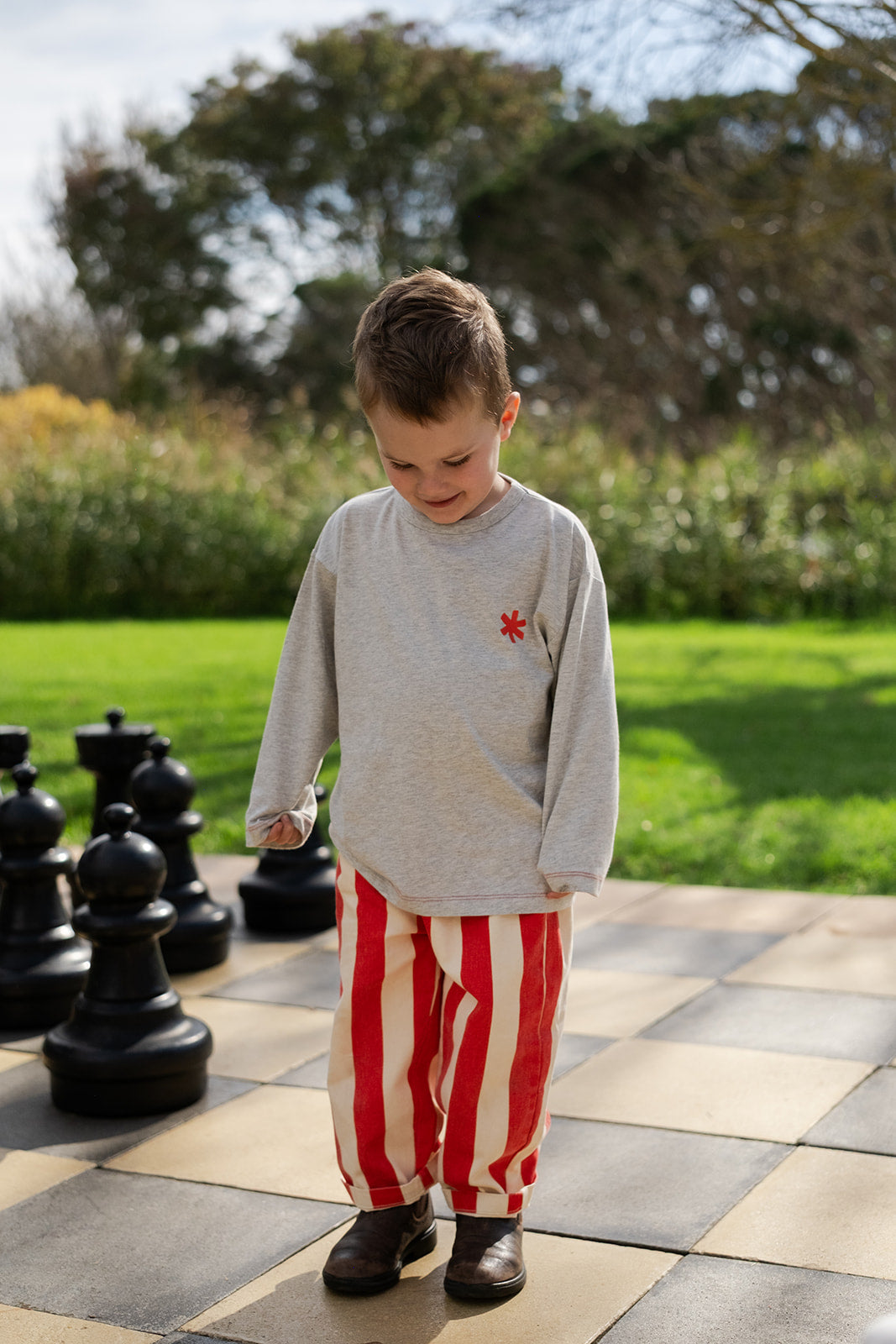 Organic  Long Sleeve Tee - Grey Marle