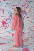 Organic Cord Shirt Jacket Swirl Pocket - Sorbet