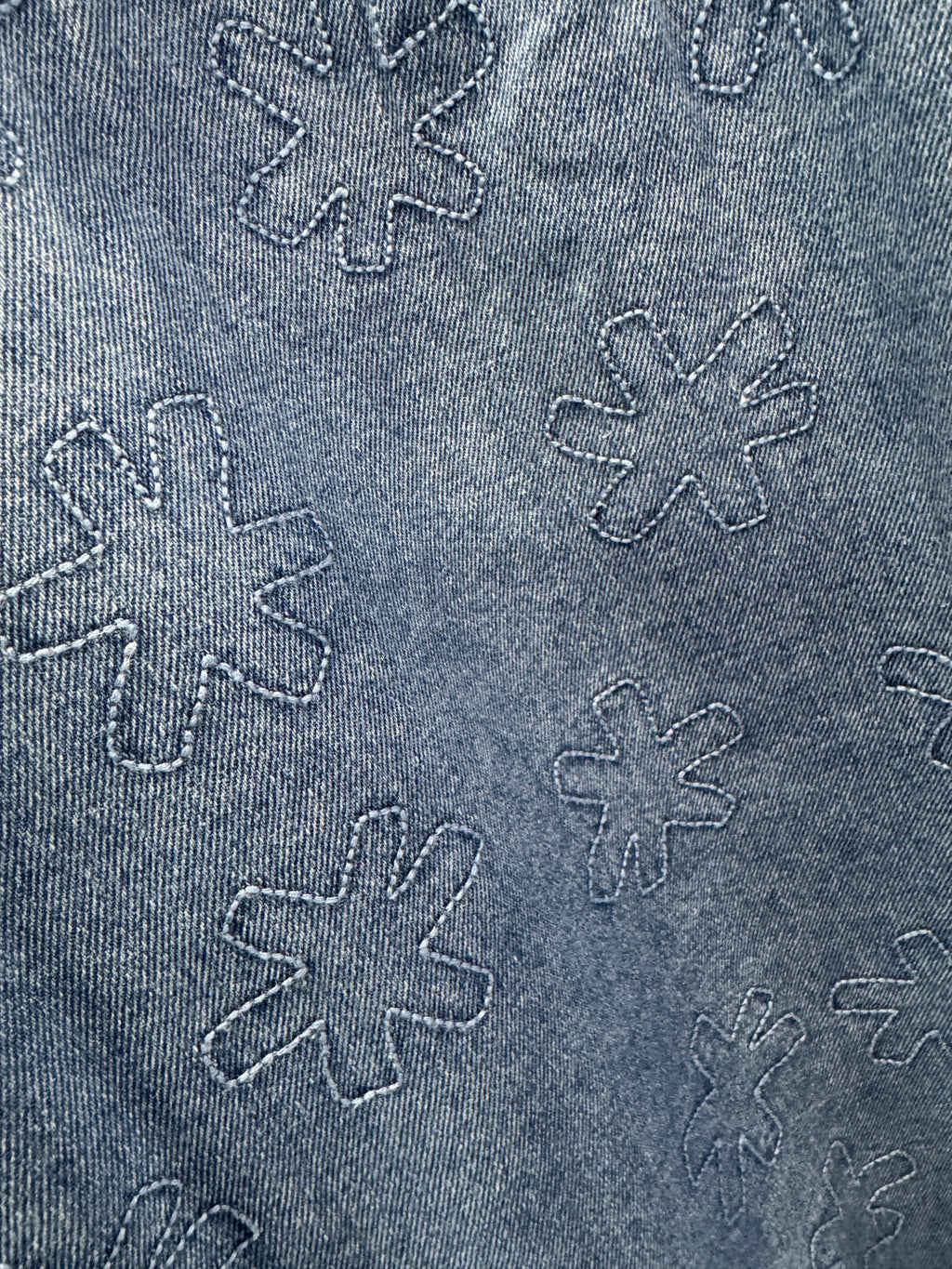 Organic Starlight Embroidery Denim Shirt Jacket