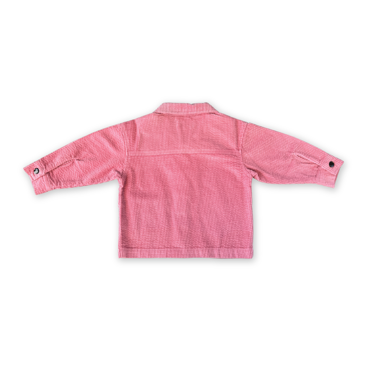 Organic Cord Shirt Jacket Swirl Pocket - Sorbet