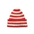 Organic Striped Pixie Chunky Rib Knit Beanie - Sauce