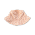 Cotton Terry Towelling Flow Jacquard Bucket Hat - Peachy